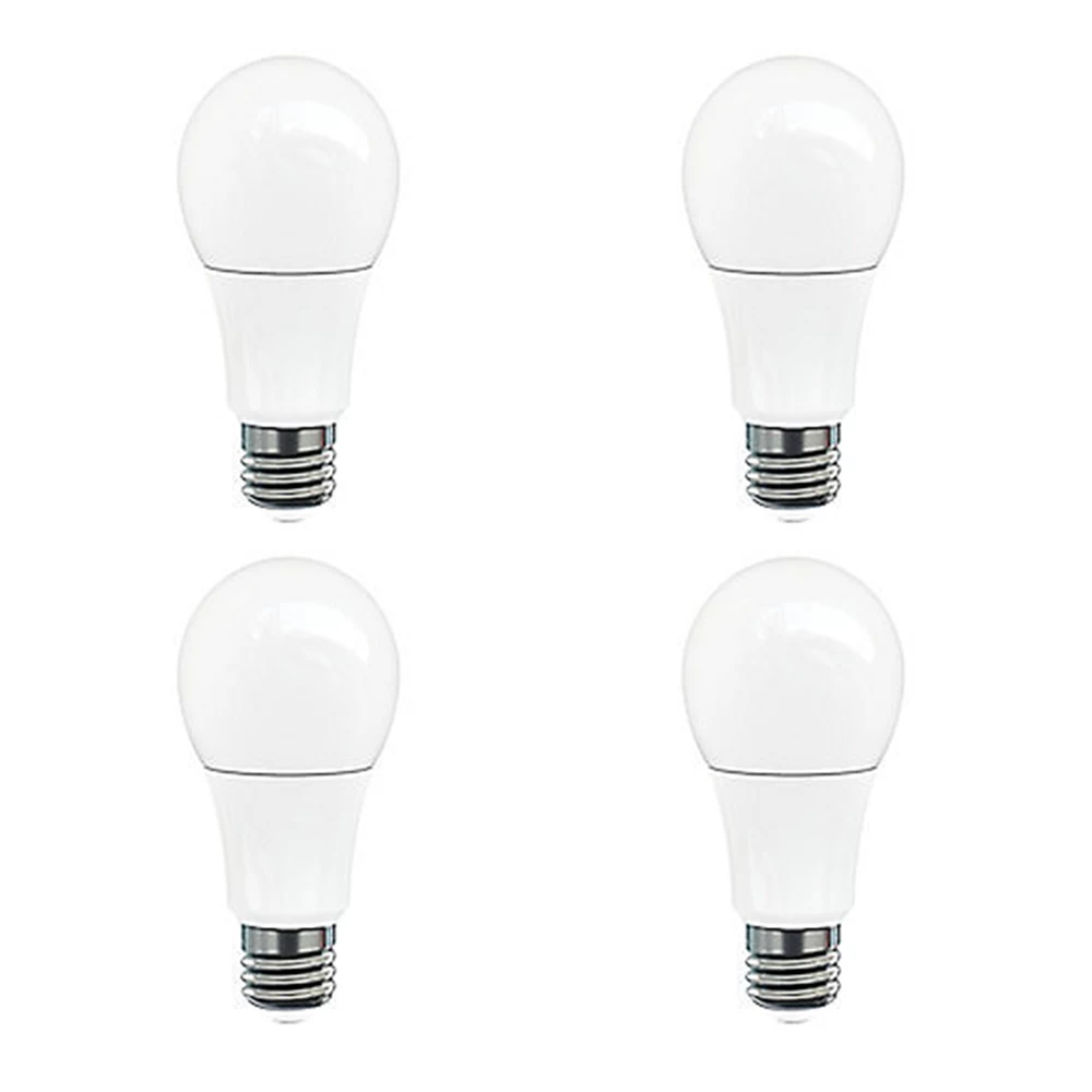A19 LED Bulb 10W, Non-Dimmable, 800lm, 60W Equivalent, 3000K Warm White,  CUL/UL listed, High CRI(83) [Pack of 4]