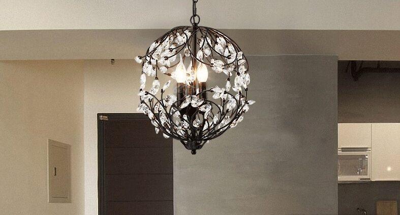 American design crystal industrial led ceiling light, modern 