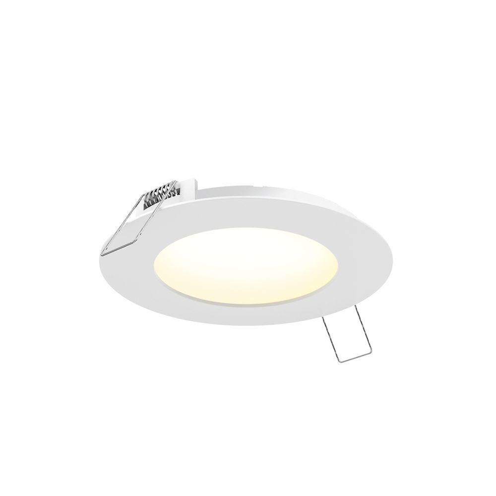 6-inch LED Round Slim Panel, Cool White 5000K, White Color, Dimmable