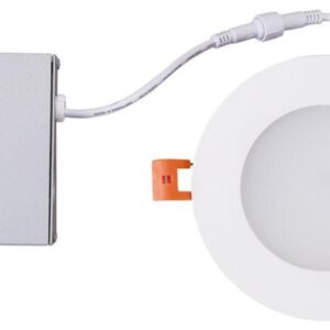 LED 4-inch White Slim Panel Downlight 9W 750 lumens with Junction 